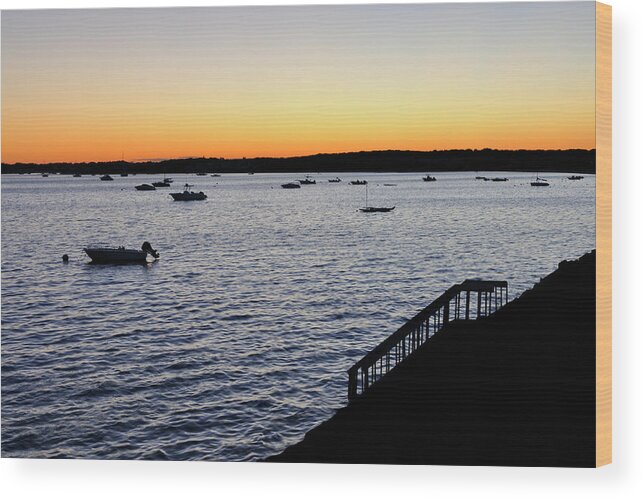Cape Cod Wood Print featuring the photograph Lewis Bay Cape Cod Sunset by Luke Moore