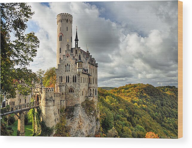 Germany Wood Print featuring the photograph Lichtenstein Castle by Ryan Wyckoff