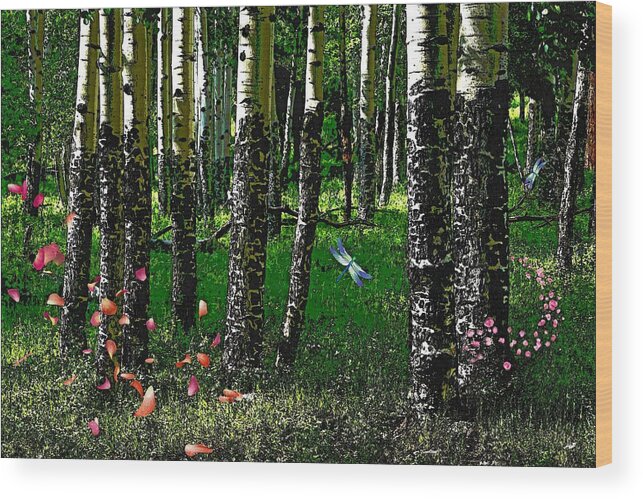 Aspen Wood Print featuring the photograph Life Among the Aspens by Tranquil Light Photography