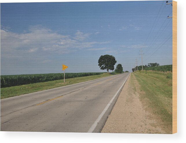 Roads Wood Print featuring the photograph Life is a Highway by Daniel Ness