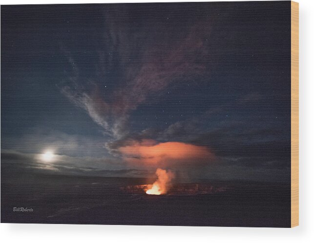 Kilauea Wood Print featuring the photograph Light Show by Bill Roberts