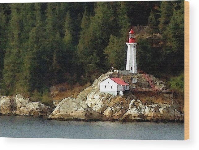 Lighthouse Wood Print featuring the photograph Lighthouse Dream by Ted Keller