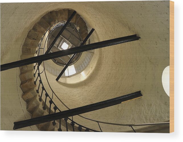 Stairs Wood Print featuring the photograph Lighthouse stairs by Lukasz Ryszka