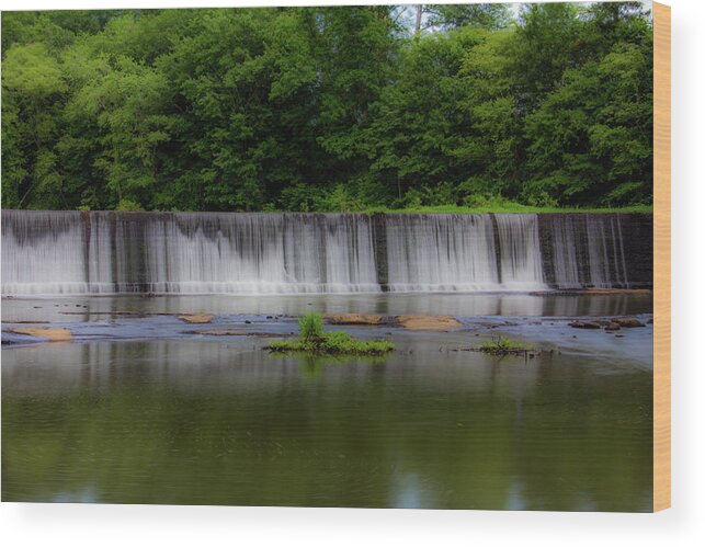 Atlanta Wood Print featuring the photograph Long Waterfall by Kenny Thomas