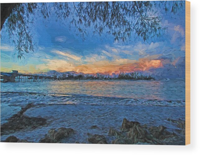Longboat Pass Wood Print featuring the photograph Longboat Pass 2 by HH Photography of Florida