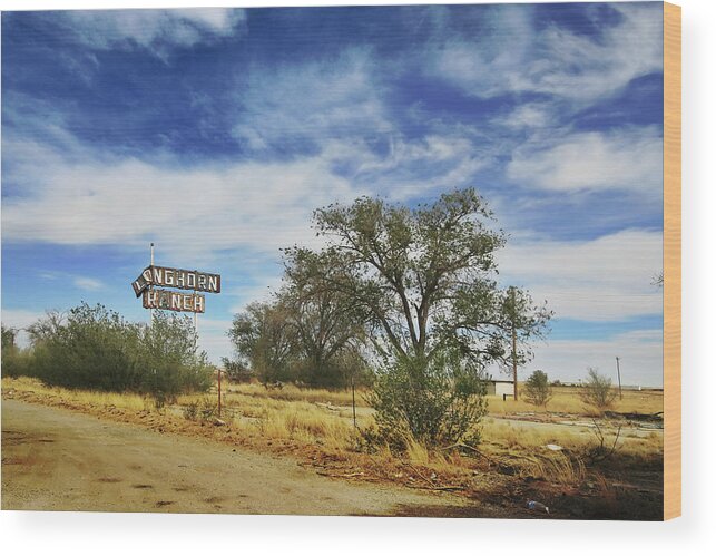 Route 66 Wood Print featuring the photograph Longhorn Ranch by Micah Offman