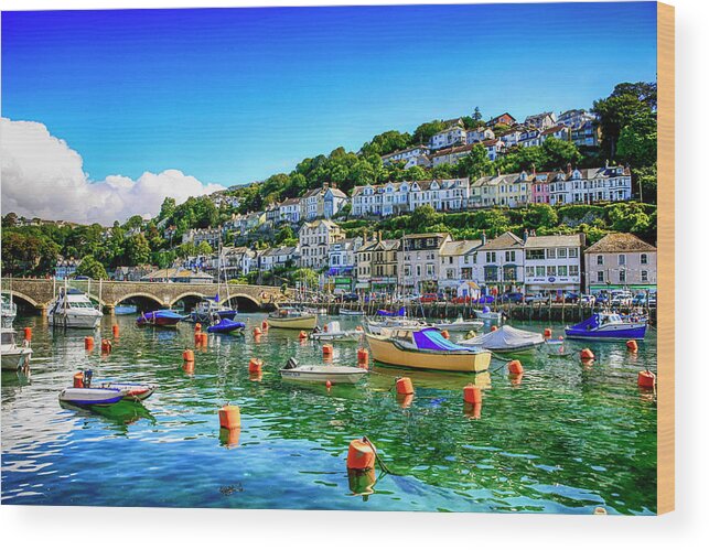 Boats Wood Print featuring the photograph Looe in Cornwall UK by Chris Smith