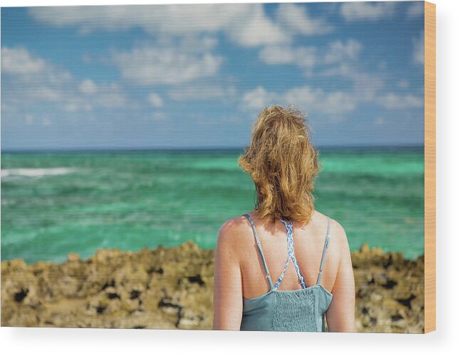 Breezy Wood Print featuring the photograph Looking Out by David Buhler