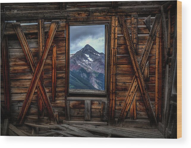 Alta Wood Print featuring the photograph Looking Past by Ryan Smith