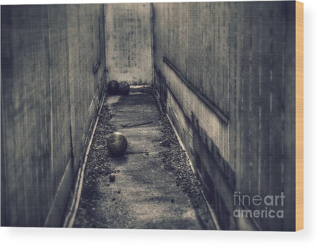 Balls Wood Print featuring the photograph Lost and Forgotten by Leah McPhail