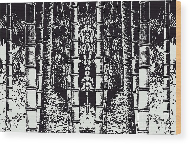 Photography Wood Print featuring the photograph Lost in a Bamboo Jungle by L Machiavelli
