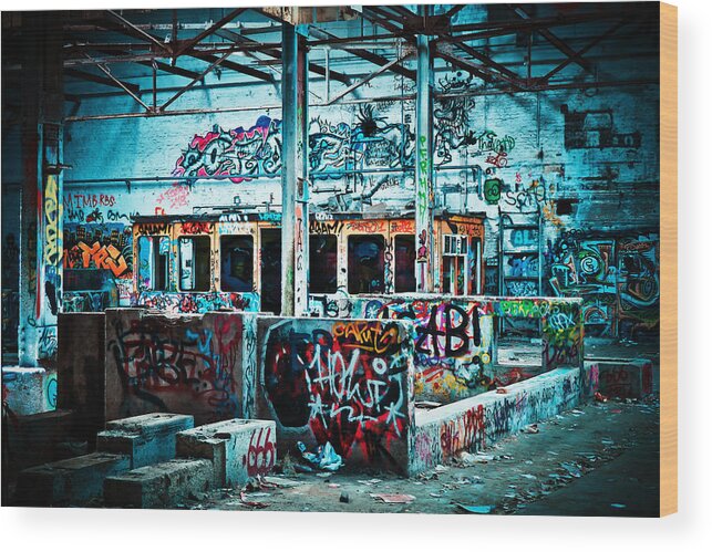 Lost Places Wood Print featuring the photograph Lost Places Factory by Michael Gaida