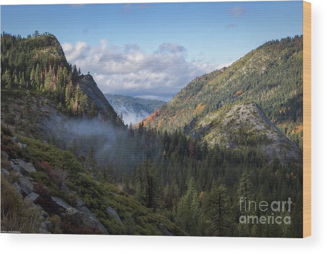 Lovers Leap Autumn Wood Print featuring the photograph Lovers Leap Autumn by Mitch Shindelbower