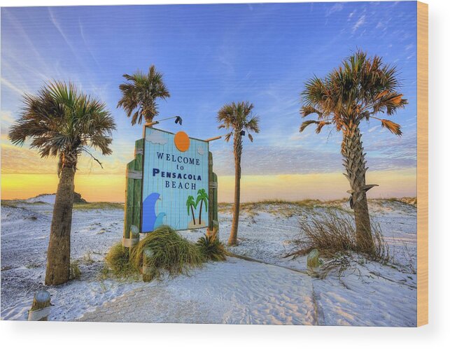 Pensacola Wood Print featuring the photograph Loving Pensacola Beach by JC Findley
