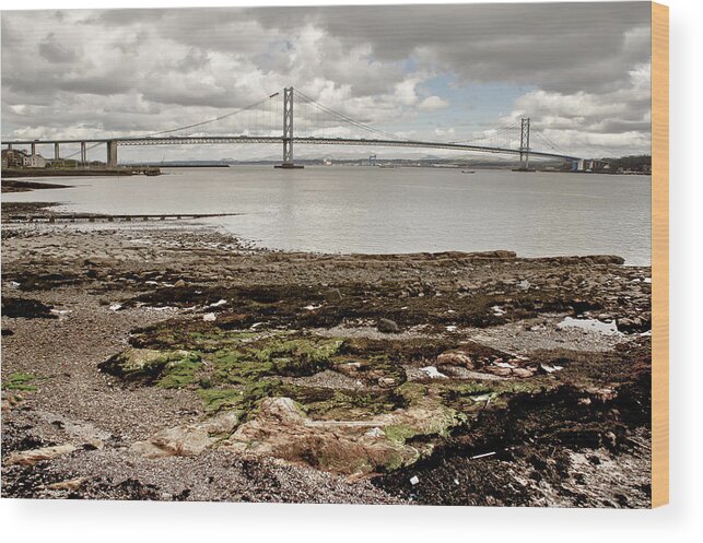 Silver Wood Print featuring the photograph Low tide and silver air. by Elena Perelman