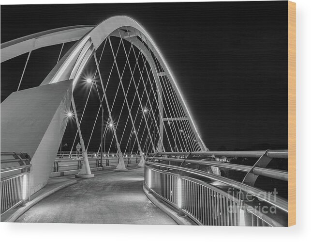 Lowry Avenue Bridge Wood Print featuring the photograph Lowry Avenue Bridge by Iryna Liveoak