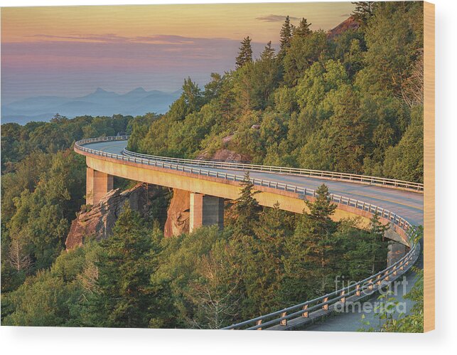 Lynn Cove Viaduct Wood Print featuring the photograph Lynn Cove Viaduct by Anthony Heflin