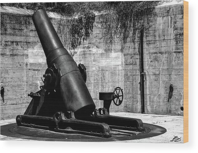 Mortar Wood Print featuring the photograph M1890-m1 by Bradley Dever