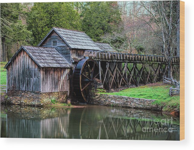 Mabry Mill Wood Print featuring the photograph Mabry Mill by Robert Loe