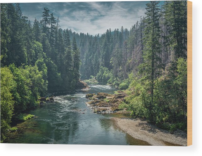 Magic River Wood Print featuring the photograph Magic River by George Buxbaum
