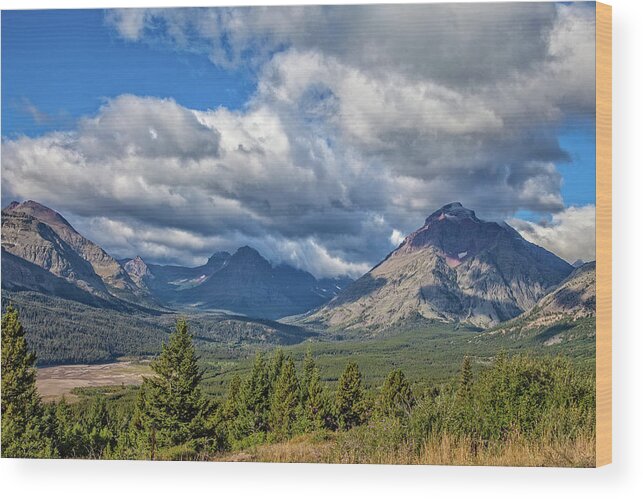Canyons Wood Print featuring the photograph Majestic Rocky Mountains by Ronald Lutz