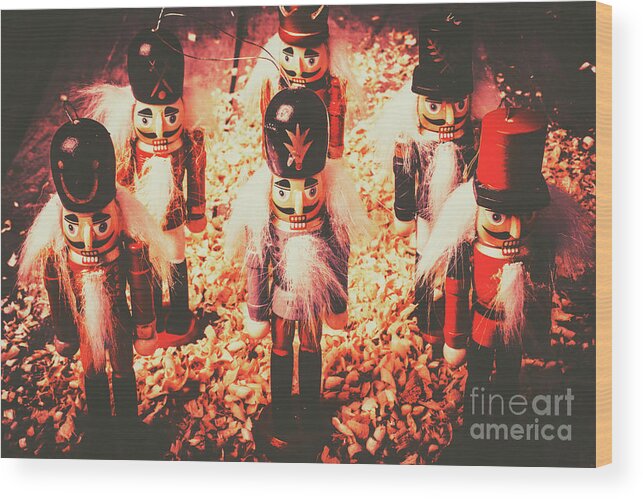 Soldiers Wood Print featuring the photograph Marching In tradition by Jorgo Photography
