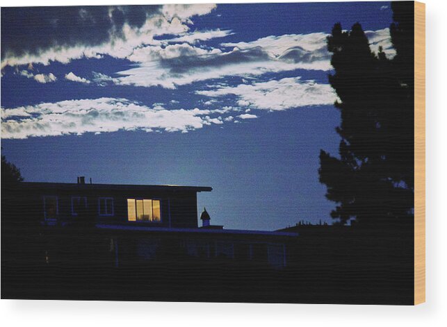 Moonlight Wood Print featuring the photograph Marin Moonlight by Eric Tressler