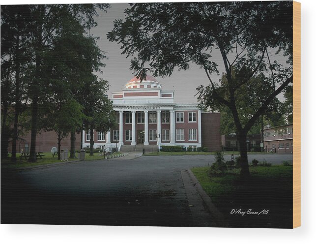 Marion Ar Wood Print featuring the photograph Marion Couthouse by DArcy Evans