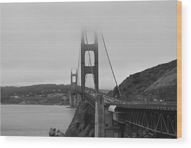 Golden Gate Bridge Wood Print featuring the photograph Mark Twain by Carolyn Mickulas