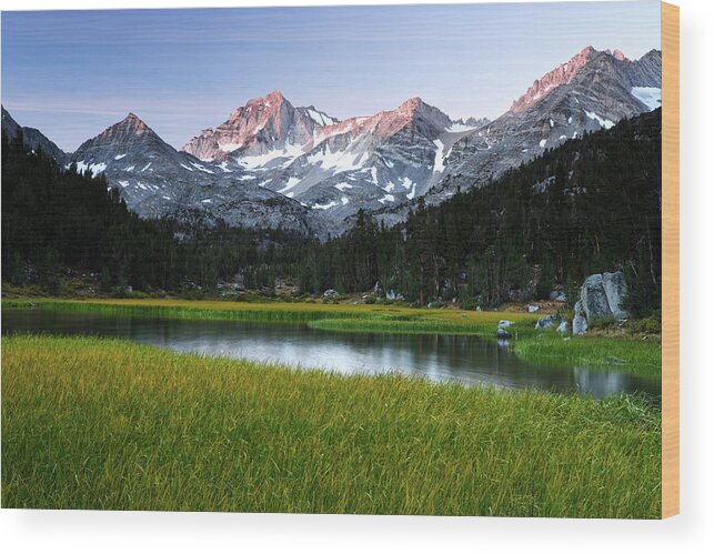 California Wood Print featuring the photograph Marsh Lake in Little Lakes Valley by Eric Foltz