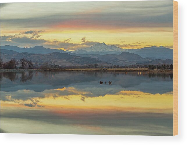 Scenic Wood Print featuring the photograph Marvelous McCall Lake Reflections by James BO Insogna