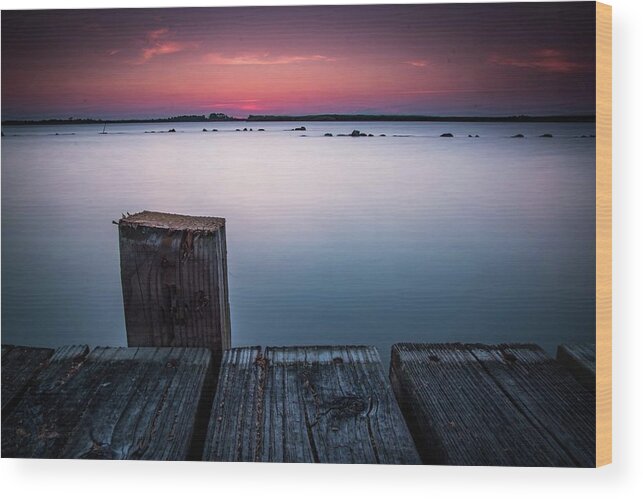 Virginia Wood Print featuring the photograph May Sunset 3 by Larkin's Balcony Photography