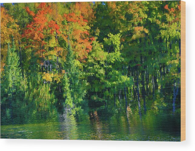 Gary Hall Wood Print featuring the photograph McCarston's Lake by Gary Hall