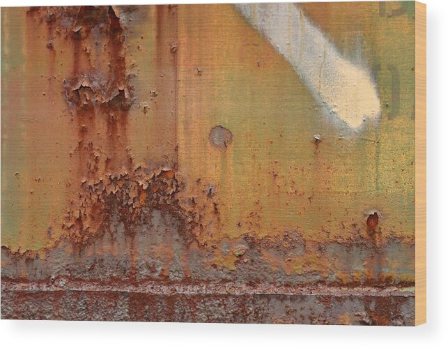 Rust Wood Print featuring the photograph Meteor by Kreddible Trout