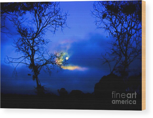 Queensland Wood Print featuring the photograph Midnight Clouds by Blair Stuart