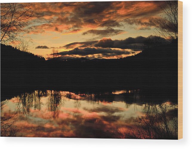 Sunrise Wood Print featuring the photograph Midwinter Sunrise by Albert Seger