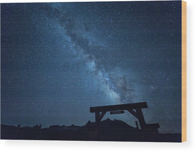 Milky Way Wood Print featuring the photograph Milky Way Ranch by Denise Bush