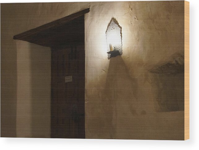 Dwelling Wood Print featuring the photograph Mission San Jose y San Miguel de Aguayo. Dwelling. by Elena Perelman