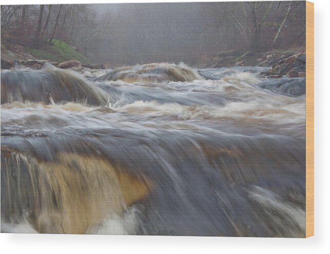 Photography Wood Print featuring the photograph Misty Morning on the River by Steven Natanson