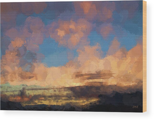 Moab Wood Print featuring the photograph Moab Sunrise Abstract Painterly by David Gordon