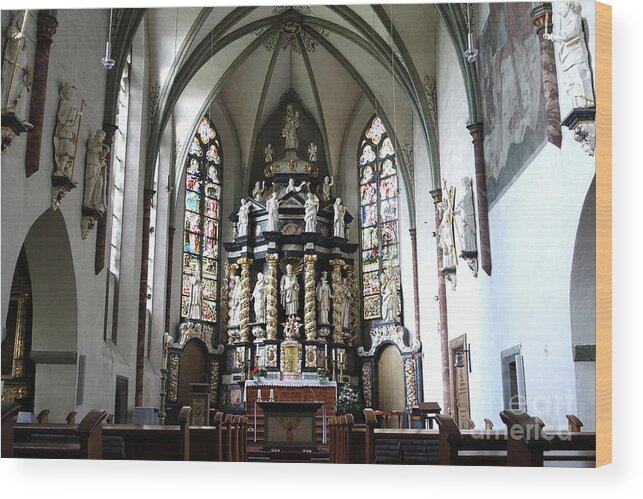 Monastery Wood Print featuring the photograph Monastery Church Oelinghausen, Germany by Eva-Maria Di Bella