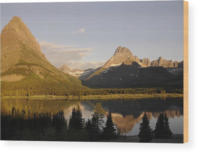 Montana Sunrise Wood Print featuring the photograph Montana Sunrise by Keith Lovejoy