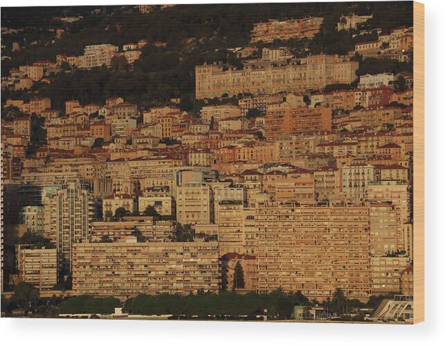 Monte Carlo Wood Print featuring the photograph Monte Carlo Dawn by Laura Davis