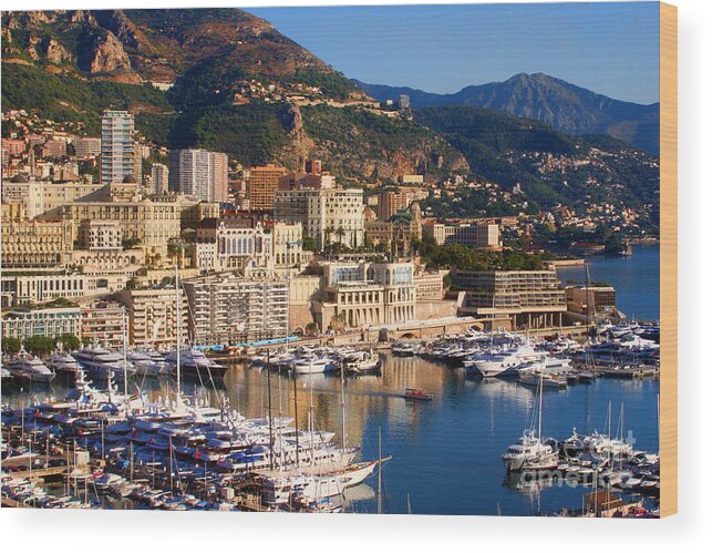 Europe Photograph Wood Print featuring the photograph Monte Carlo by Tom Prendergast