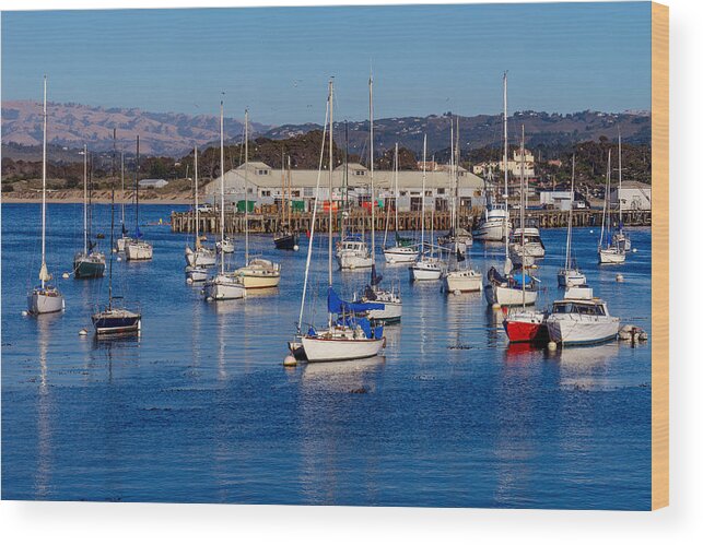 Monterey Wood Print featuring the photograph Monterey Harbor by Derek Dean
