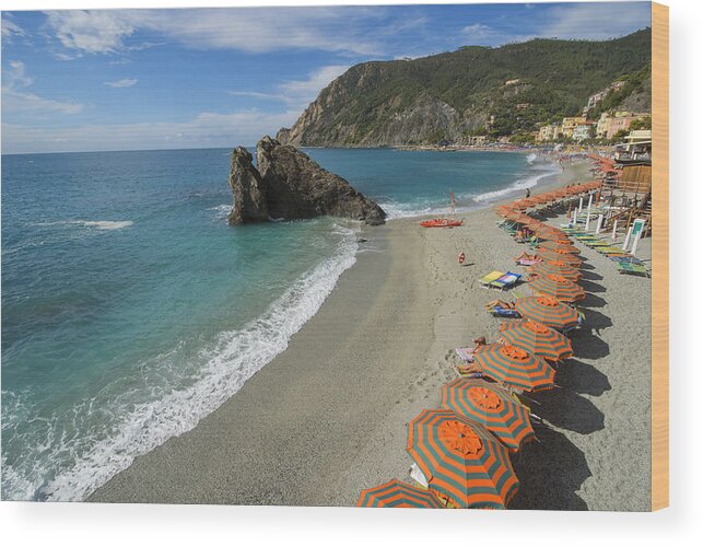 Monterosso Wood Print featuring the photograph Monterosso Beach Day by Brad Scott