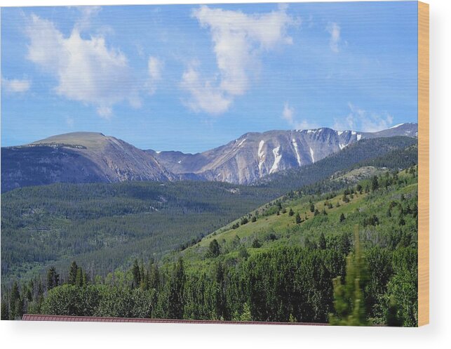 Landscape Wood Print featuring the photograph More Montana Mountains by Michelle Hoffmann