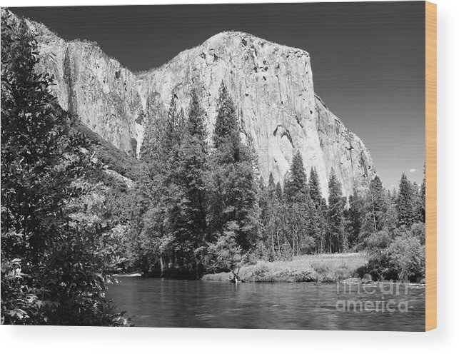 Yosemite Wood Print featuring the photograph Morning at El Capitan by Sandra Bronstein