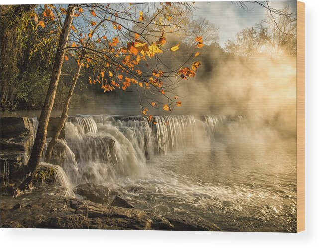 Natural Dam Wood Print featuring the photograph Morning Bliss by James Barber