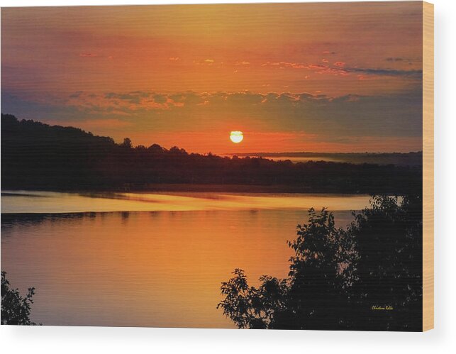 Sunrise Wood Print featuring the photograph Morning Calm by Christina Rollo